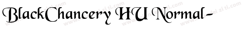 BlackChancery HU Normal字体转换